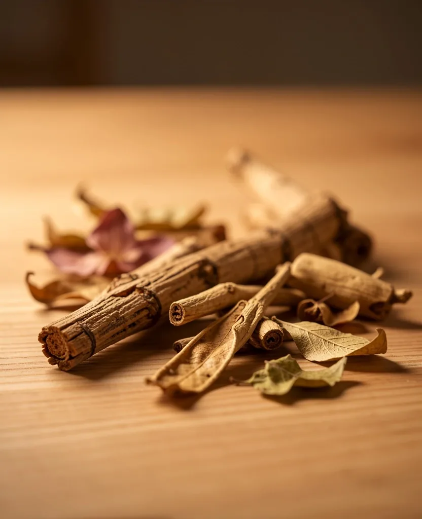 Botanical textures in a scholarly setup