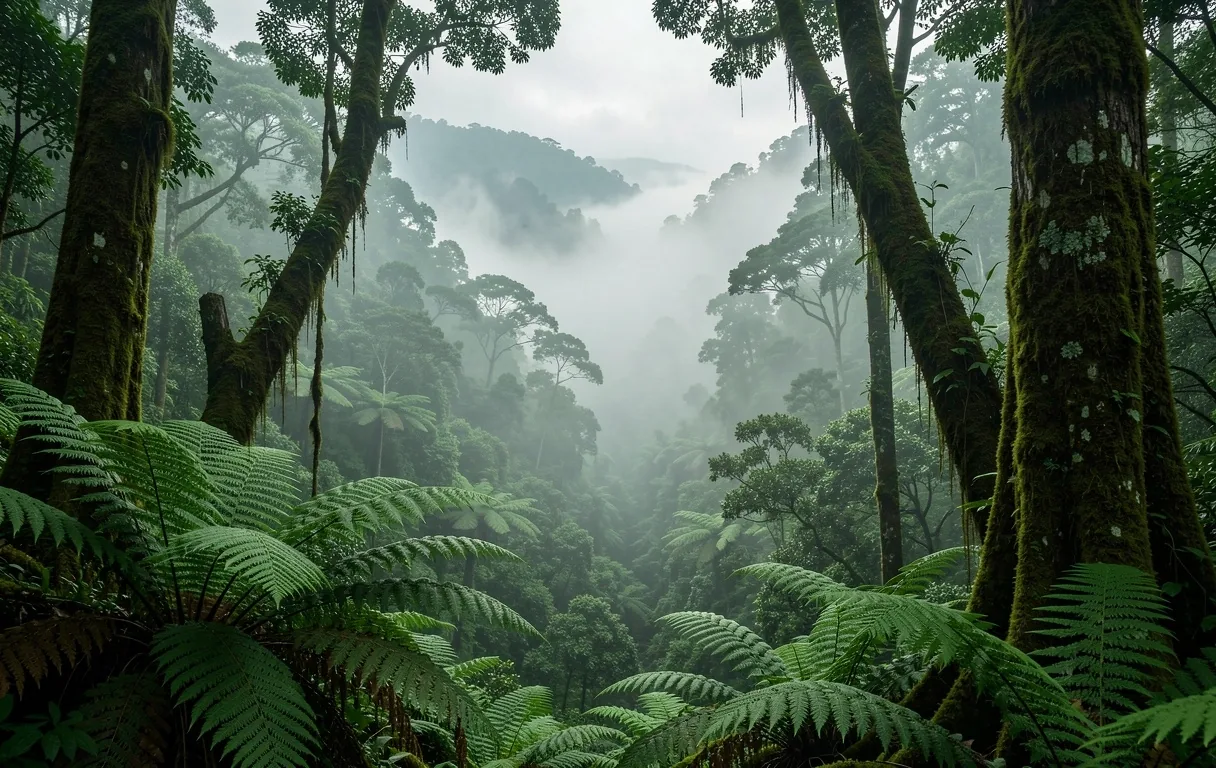 Indonesian forest landscape