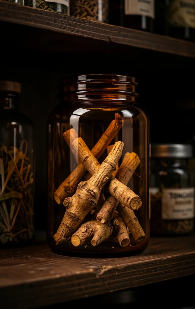 High-quality botanical ingredients in glass